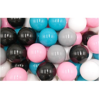 COIL Bällebad-Bälle Bälle für Bällebad, 100 Bunte Bälle, Spielbälle, Plastikbälle, 6cm rosa
