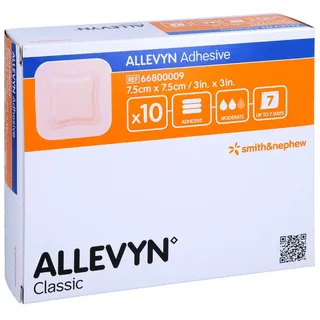 Smith & Nephew ALLEVYN Adhesive 7.5x7.5 cm haftende Wundauflage 10 st