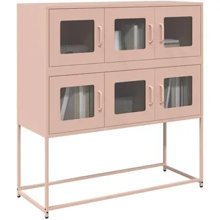 vidaXL Sideboard 100,5 x 107 x 39 cm Rosa