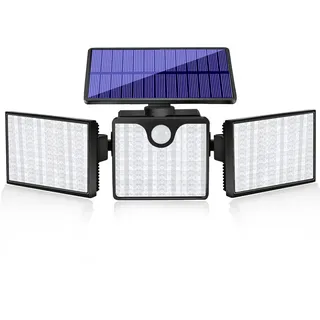 Solar-wandleuchte Mit Bewegungsmelder Für Wasserdichte Außenbeleuchtung, Ideal Für Haus Und Garten.