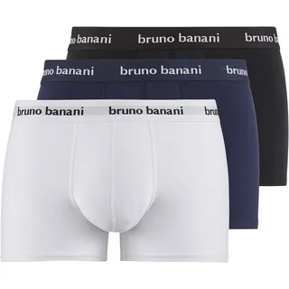 Bruno Banani Easy Life Boxershorts Blau / Schwarz / Weiß M 3er Pack