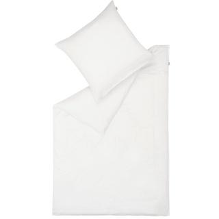 Bettwäsche SCHÖNER WOHNEN-KOLLEKTION "Pure in Satin Qualität, ganzjährig einsetzbar" Gr. B/L: 200 cm x 200 cm (1 St.), B/L: 80 cm x 80 cm & 80 cm x 80 cm (2 St.), Satin, weiß (weiß, offwhite, white) Bettwäsche nach Material
