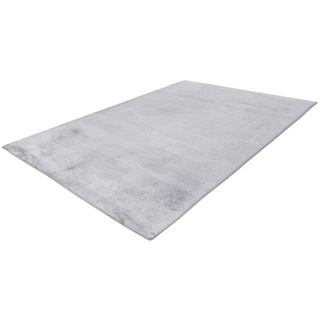Teppich KAYOOM "Saika 100" Teppiche Gr. B/L: 160 cm x 230 cm, 45 mm, 1 St., grau (grau, weiß) Esszimmerteppiche
