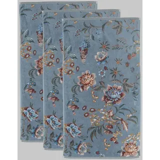 Pip Studio Secret Garden Handtuchset 3-tlg. blau