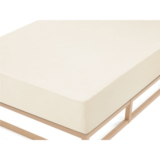 Frottee-Stretch 90 x 190 - 100 x 200 cm beige