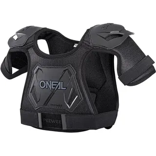 O'Neal | Brustprotektor | Kinder | Motocross Enduro | Einfach verstellbar, Injizierte Plastikform für gesteigerten Schutz, Alter von 4-9 Jahren | Pee Wee Chest Guard | Schwarz Weiß | Größe M/L