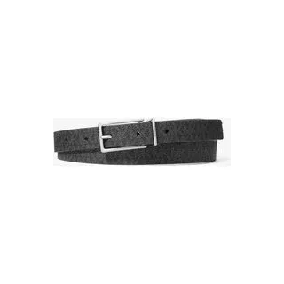 MK Wendbarer Gürtel aus Signature-Logostoff und Leder - Schwarz - Michael Kors - L