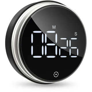 Ankilo Kitchen Timer Digitale, Küchentimer Magnetisch, Eieruhr, Kurzzeitwecker, LED Visuelle Timer, Lauter Alarm,Countdown Countup Timer für Kochen, Backen, Sport, Studieren