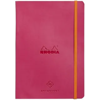 Buchkalender Bullet Journal Perpetual A5 64 Blatt 90g/qm himbeer