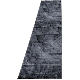 Ayyildiz Kurzflorteppich Parma 9250 Schwarz 80 cm x 300 cm