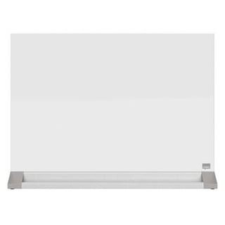 Nobo Glas-Magnettafel 1905265, Diamond Desktop, 45 x 60 cm, Tischständer, weiß