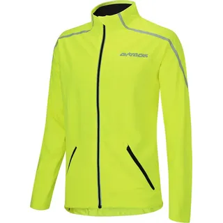 Airtracks Herren Thermo Fahrradjacke Winter Radjacke Softshell, AIR TECH / Neon L - L