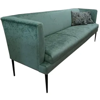 Natur24 Essbank Tischsofa Sofa Küchensofa Kobe 3-Sitzer 225x80x72 Grün grün