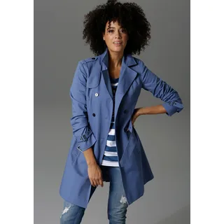 Aniston CASUAL Trenchcoat in rauchblau | Gr.: 36