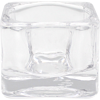 Glas für Teelichter ohne Aluminiumhülle, eckig, 40/55 mm, BOLSIUS