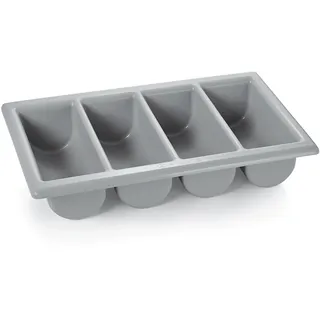 Was Besteckkasten grau 53 x 10 cm Kunststoff