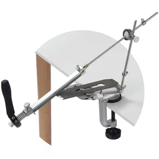 Messerschärfer-Set, Fester Winkel, Messerschärfer, Schleifwinkel Verstellbar, mit 4 Schleifsteinen Zum Schärfen von Scheren, Küchenmessern, Holzbearbeitungsmessern,