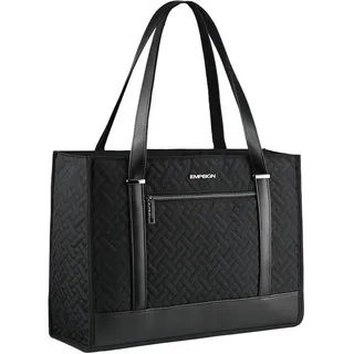LuxusKollektion Laptoptasche Laptoptasche Damen 15,6 Zoll Grau Aktentasche Tote Bag Businesstasche schwarz