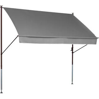 Angerer Klemmmarkise Style 300 cm granit/hellgrau