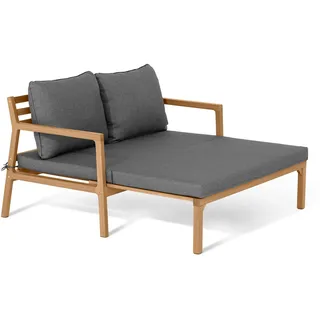 Tchibo - Ausziehbares Gartensofa - 127x80x90cm - anthrazit - Eukalyptus-Massivholz / Polyester / Polyurethan