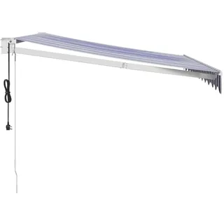 vidaXL Markise elektrisch 350 x 250 cm blau