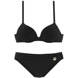 S.Oliver Push-Up-Bikini Damen schwarz Gr.36 Cup C