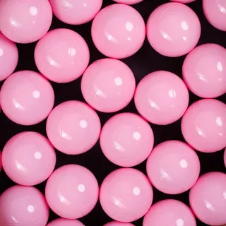 H&F Heimtextilien 300 Bälle für Bällebad Ø 7 cm – Rosa Plastikbälle für Kinder & Babys – Weiche & langlebige Spielbälle – BPA-frei & schadstofffrei – Perfekt für Spielzelt, Hüpfburg & Garten