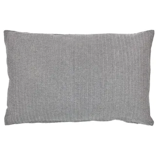 Alphadeco Zigzag Soft Sofakissen inkl. Füllung - Bezug: 100% Baumwolle - Mordernes Ethno Design - viele Größen (Grau/Anthrazit, 60 x 40 cm)