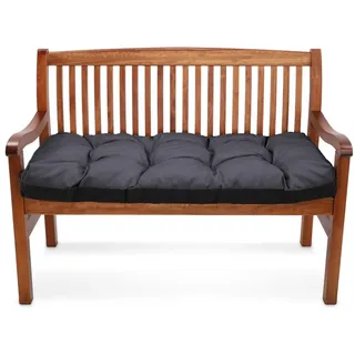 Amazinggirl Palettenkissen Bankauflage Sitzkissen Outdoor Hollywoodschaukel Kissen Sitzpolster schwarz 120x40 cm