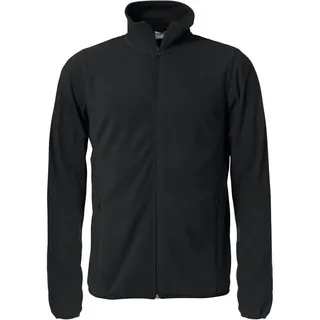 Clique Basic Micro Fleecejacke Schwarz 4XL