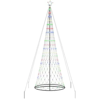 vidaXL LED-Weihnachtsbaum 184,5 cm Mehrfarbig