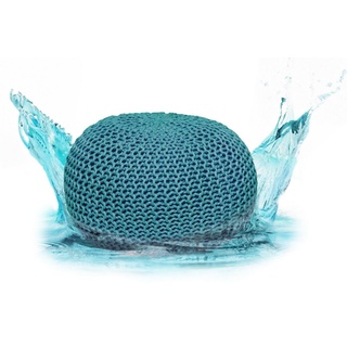 ELYFLAIR Pouf ELYFLAIR® Premium Sitzpouf wasserdicht Ø 55cm oder 45cm Pouf blau 45 cm