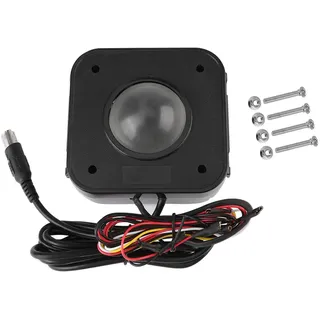 WANGCL 4,5 cm runde LED-Trackball-Maus, PS/2 PCB-Stecker, kabelgebundener USB-Trackball für Arcade