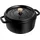 24 cm rund schwarz