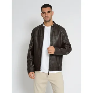 Lederjacke JCC "31023508", Herren, Gr. 56, braun, Obermaterial: 100% Lammleder ; Futter: 100% Baumwolle ; Ärmelfutter 100% Polyester, Jacken
