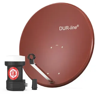 DUR-line MDA 80 Rot - Sat-Komplettanlage mit Single LNB