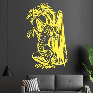 Drachen Wandtattoo in 6 Größen - Wandaufkleber Wall Sticker - Dekoration, Küche, Wohnzimmer, Schlafzimmer, Badezimmer