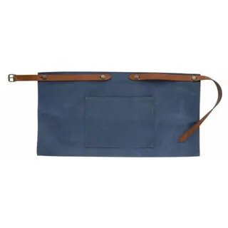 Küchenschürze kurz Canvas, Blau - Blau