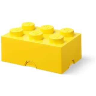 LEGO Aufbewahrungsbox LEGO Storage Brick 6 8,5 l 6-tlg. gelb
