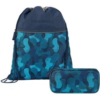 Coocazoo Coocazoo, Cloudy Camou Set, 2-teilig, Mäppchen Turnbeutel