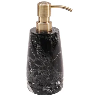 SPESHSTONES Marmor-Flüssigseifenspender, 19,1 cm, schwarzer Spülseifenbehälter für Küchenspüle, Handpumpflasche, Lotion- und Schaum-Shampoospender für Badezimmer-Arbeitsplatte