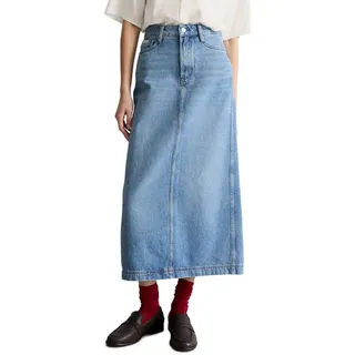 Marc O'Polo DENIM Jeansrock regular fit mit Ananasblattfasern blau 30