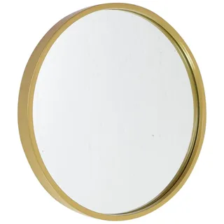 Fragix Boston Wandspiegel rund - Gold - Metall - Ø35cm - Industrial
