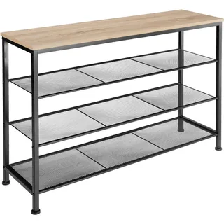 Tectake Portsmouth 100 x 73 x 30,5 cm Eiche Sonoma / braun