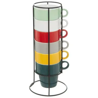 Secret_De_Go Cappuccinotassen Set 6 0,2 l Mehrfarbig