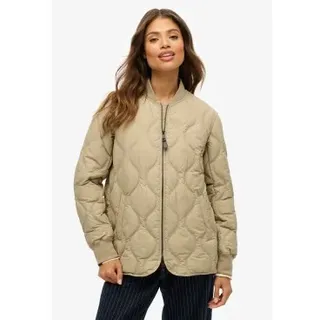 Superdry für Damen. W5011931A Jacke Kurz Steppfutter Jacke beige (M), Lässig, Polyester