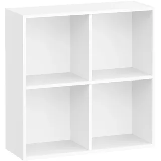 VASAGLE Bücherregal 4 Fächer 0 x 0 x 0 cm Weiß