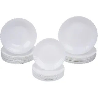 Tafelservice 12 Personen Geschirr Set Essservice Speiseservice Hartglas 36 Tlg.