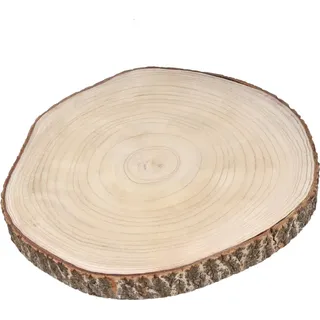 Holz Baumscheibe natur XL - 40-45 cm - Deko Holz Scheibe - Modell: XL