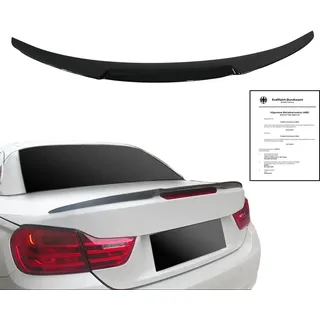 JOM Heckspoiler 4er F33 Cabrio schwarz glänzend mit ABE passend für BMW 4er (F33) Cabrio, Bj. 2012-2021